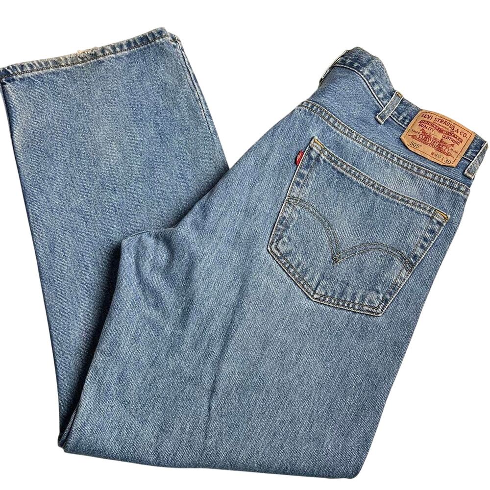 Levi's Vintage 505 Regular fit Faded men's 40×30 blue Jeans Light Wash Y2K